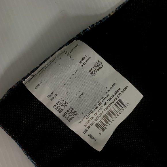 Thomas Kinkade The Night Before Christmas Fiber Optics Fabric Wall Tapestry - Picture 9 of 10